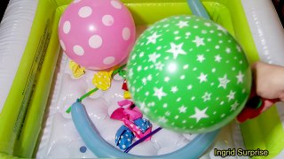 The Balloon Popping Show for LEARNING COLORS - Giant Balloon Explosion - Educational Video II