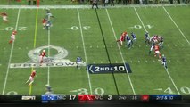 Denver Broncos linebacker Von Miller ambushes Seattle Seahawks QB Russell Wilson, football goes flying afterward