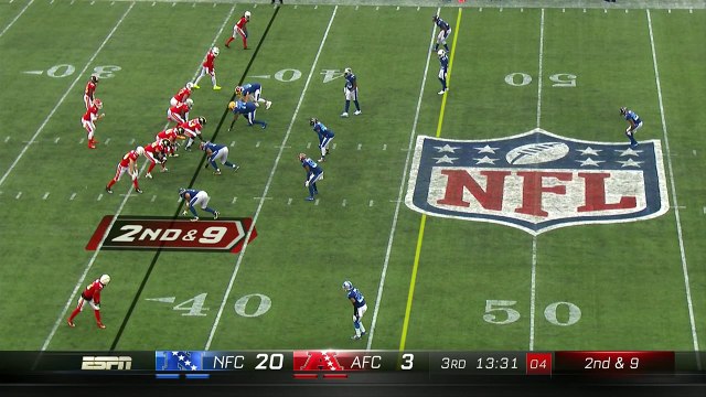 Indianapolis Colts wide receiver T.Y. Hilton splits NFC defenders on 44-yard catch-and-run