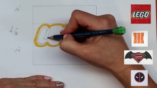 How to Draw the LEGO logo Step by Step