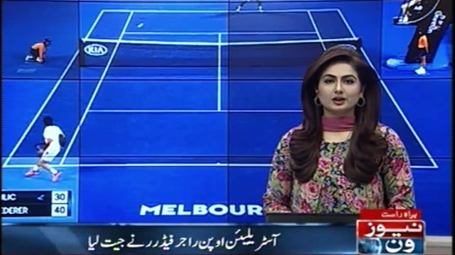 The Australian Open Roger Federer won