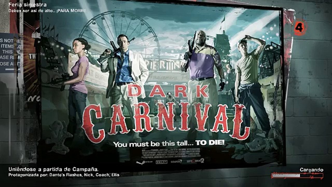 Left 4 Dead 2 Campaña Dark Carnival Completa Experto