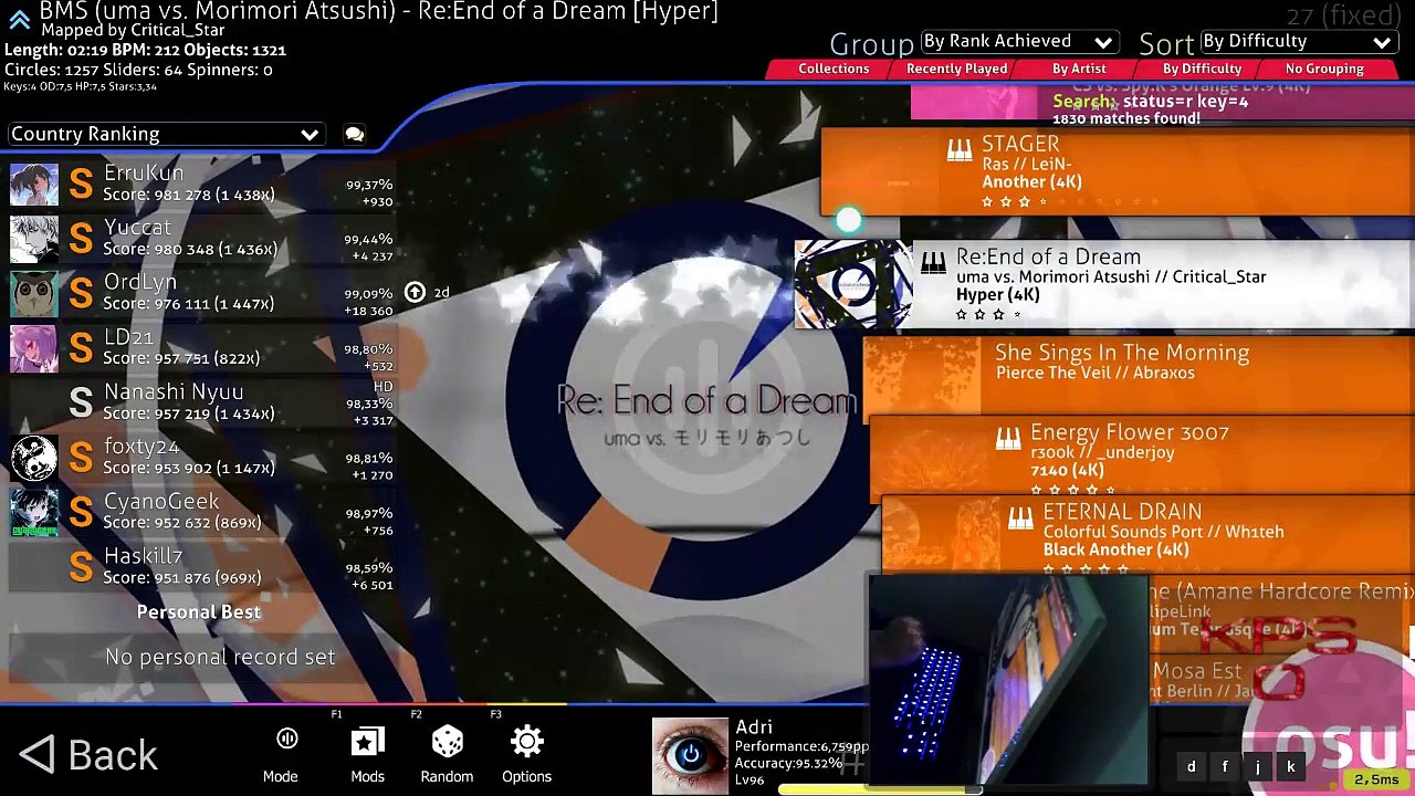 ReEnd of a Dream - 99,72% 1st fr