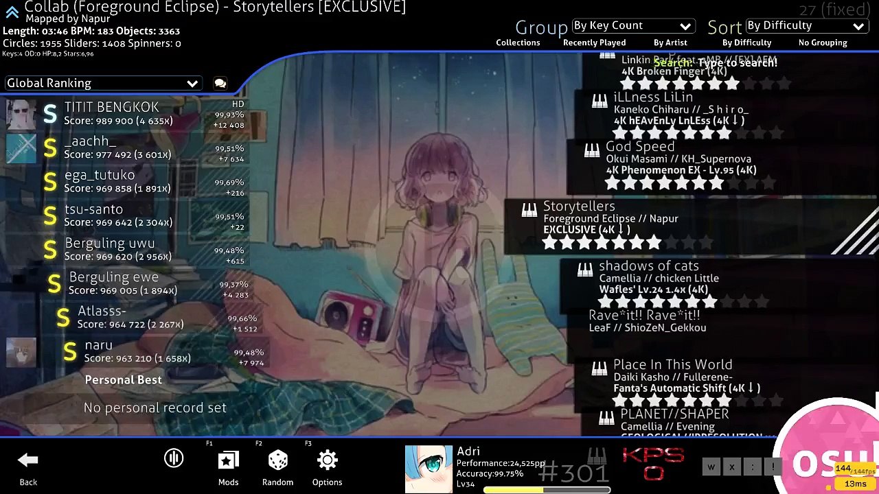 Foreground Eclipse - Storytellers (777pp if ranked)