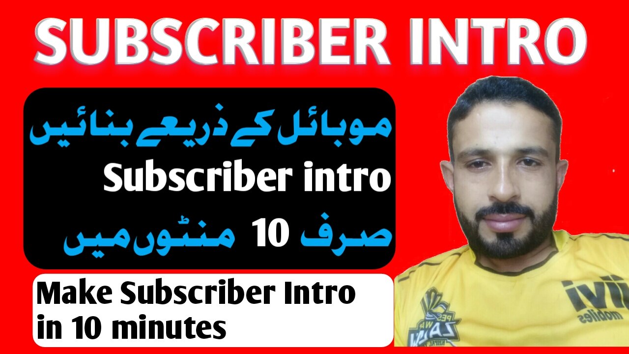 How to make Subscriber intro for your YouTube videos | Kine master pro | best video editor for Android.