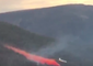 Plane Drops Red Fire Retardant on Remote Gippsland Bushfire