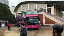 xe bus đón U23 Việt Nam