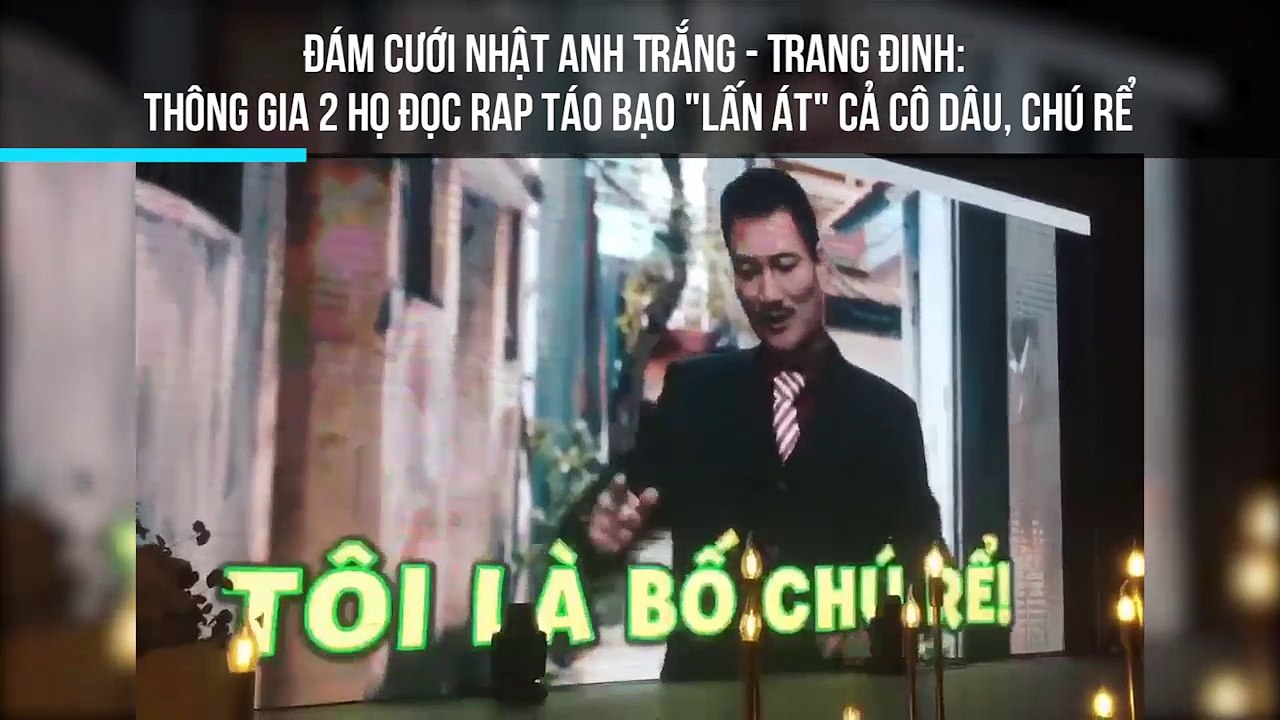 Đám cưới Nhật Anh Trắng - Trang Đinh: thông gia 2 họ đọc rap táo bạo "lấn át" cả cô dâu, chú rể