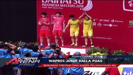 Ini Pesan Jusuf Kalla Pasca Indonesia Masters 2018