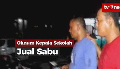 Polisi Tangkap Oknum Kepala Sekolah Penjual Sabu