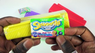 Skwooshi Dough VS Kinetic Sand VS Play Doh Learn Colors Mighty Toys