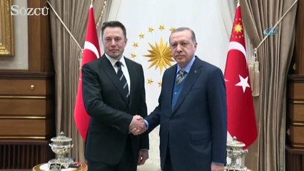 Cumhurbaşkanı Erdoğan Elon Musk'la görüştü