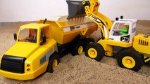 Bagger Kinderfilm deutsch: BRUDER   PLAYMOBIL Bagger Baustelle | Bagger Kinderfilm deutsch