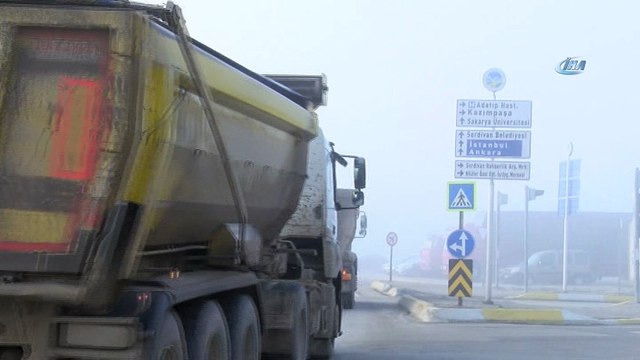 Sakarya yeni güne sis ile uyandı