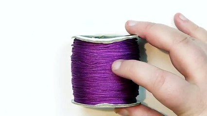 How to wrap a stone/cabochon with macrame - Nr 3 Netting technique