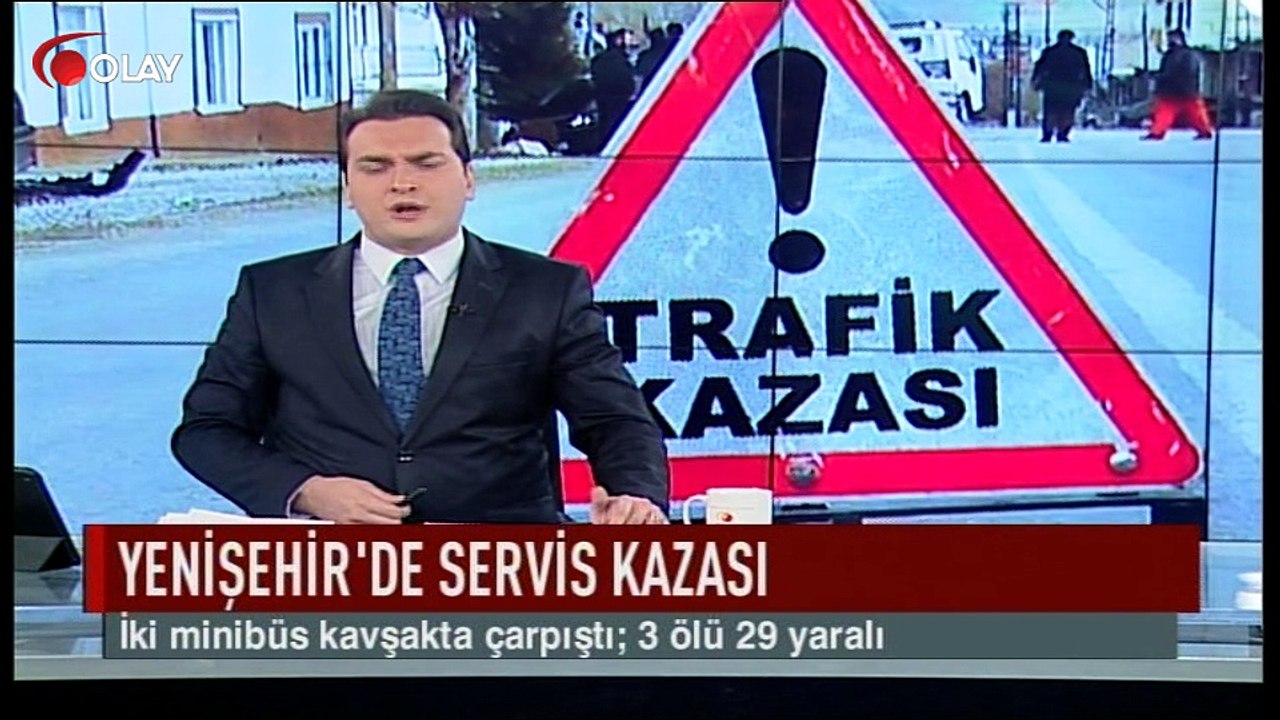 Yenişehir'de servis kazası