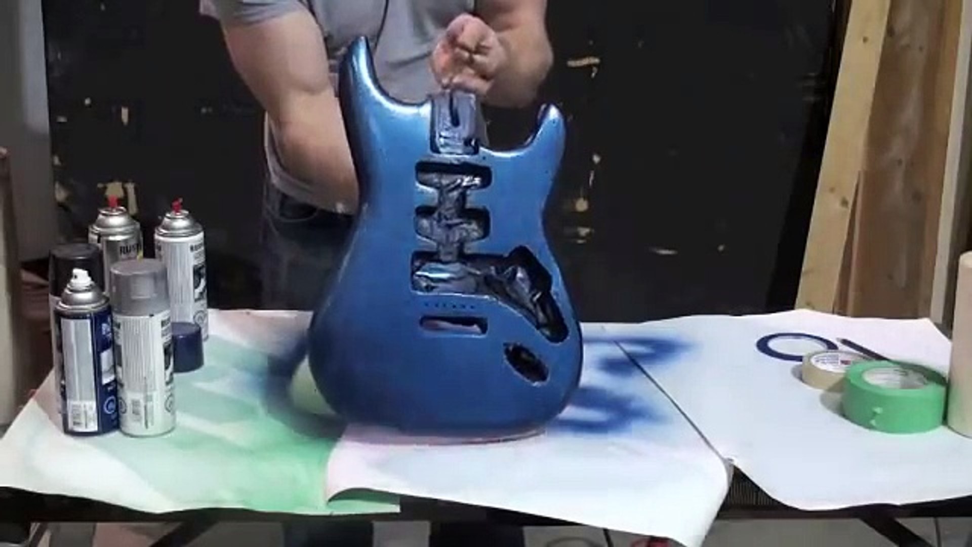 Spray Paint Guitar