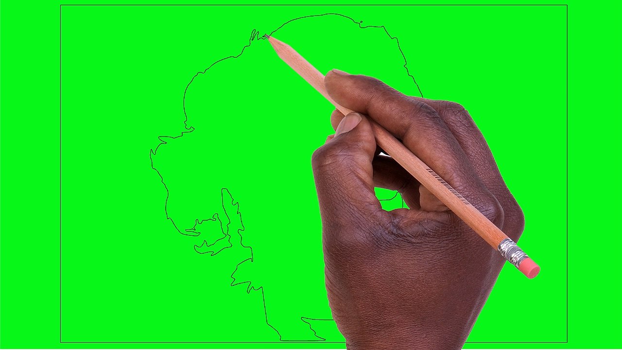 GREEN SCREEN - PANTALLA VERDE - DIBUJANDO MARYLIN - 1