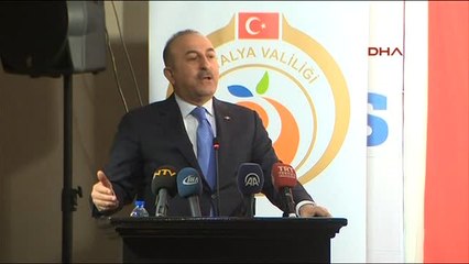 Antalya-Dışişleri Bakanı Çavuşoğlu Antalya'da Muhtarlara Hitap Etti