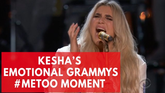 Kesha's emotional 'praying' performance in Grammys 2018 #Metoo moment brings people to tears
