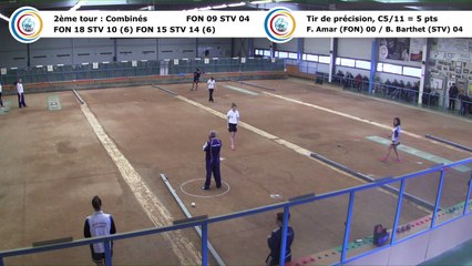 Second tour, second tir de précision, Club Elite Féminin, J5 play-off, Fontaine contre Saint-Vulbas, janvier 2018