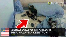 Pria Malaysia tersetrum saat mengecharge HP di atas kasur  - TomoNews