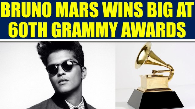 Bruno Mars Wins Big at 60th Grammy Awards | FilmiBeat
