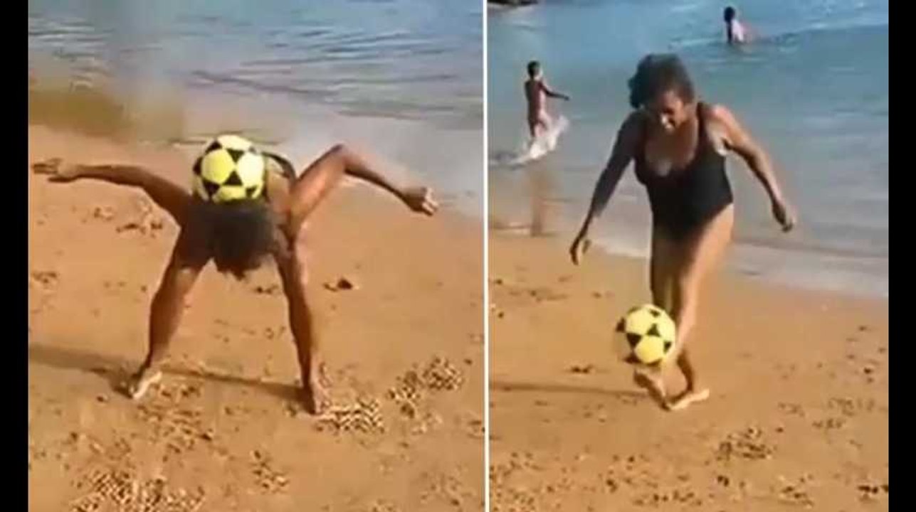 Le niveau de cette mamie qui jongle ferait rougir certains joueurs pros