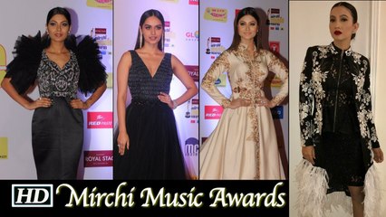 Gauhar, Lopamudra, Manushi glam at Mirchi Music Awards