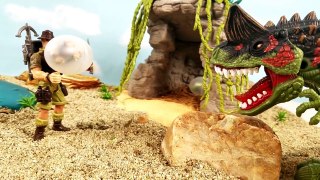 Dinosaur Egg Hunt Part 1 Learn Names Sound for Kids Toys Children T-Rex vs Humans Attack Battle Toy