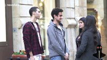 Pranksters freak out strangers by staring at them