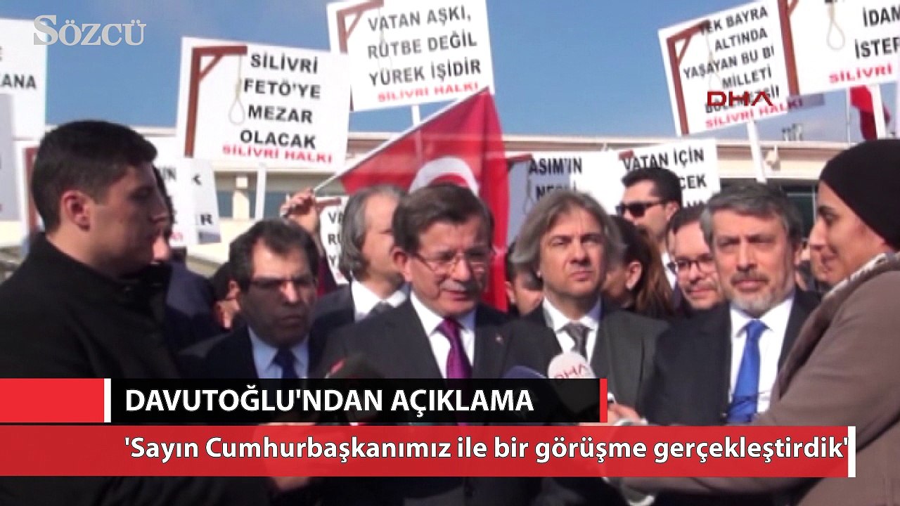 Davutoğlu: Sayın Cumhurbaşkanımız ile bir görüşme gerçekleştirdik