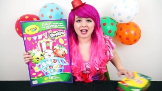Shopkins Strawberry Kiss GIANT Coloring Page Crayola Crayons | COLORING WITH KiMMi THE CLOWN