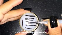 TUTORIAL NAIL ART COM FITAS FEITAS COM ESMALTES