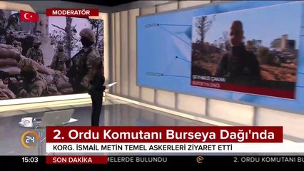2. Ordu Komutanı Burseya Dağı'nda