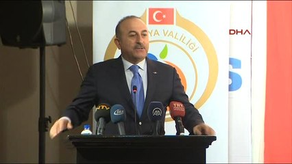 Antalya-Dışişleri Bakanı Çavuşoğlu Antalya'da Muhtarlara Hitap Etti