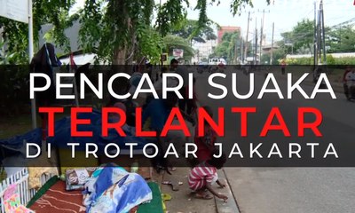 Pencari Suaka Terlantar di Trotoar Jakarta
