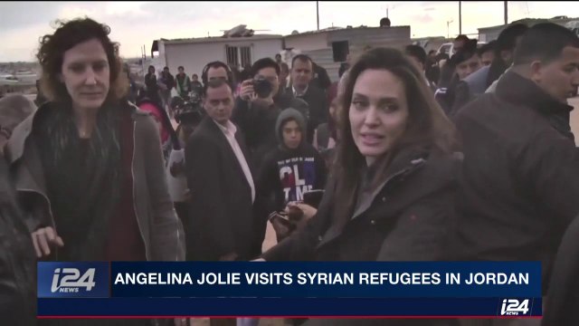 Angelina Jolie visits a Syrian refugee camp in Jordan