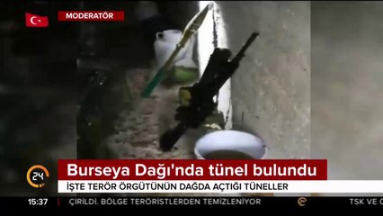 Burseya Dağı'nda tünel bulundu