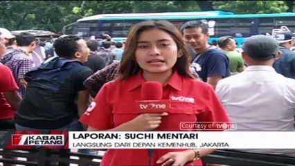 Laporan tvOne di Lokasi Unjuk Rasa Pengemudi Taksi Online di Jakarta