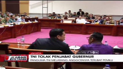 Panglima Tolak Usulan TNI Jabat Gubernur