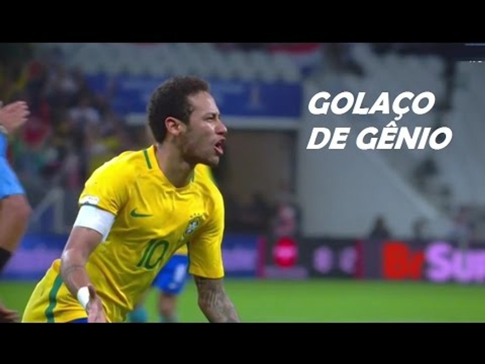 GOLAÇO ESPETACULAR DE NEYMAR CONTRA O PARAGUAI NA ARENA CORINTHIANS - BRASIL 3 x 0 PRAGUAI
