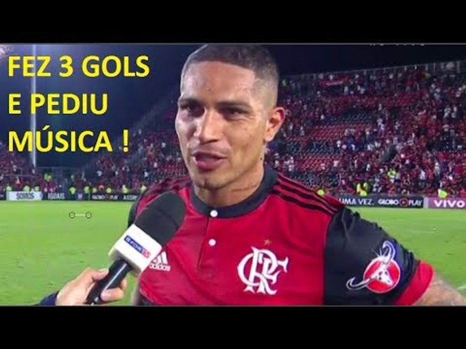 OLHA O QUE O GUERRERO FALOU APÓS FAZER TRÊS GOLS PELO FLAMENGO CONTRA A CHAPE