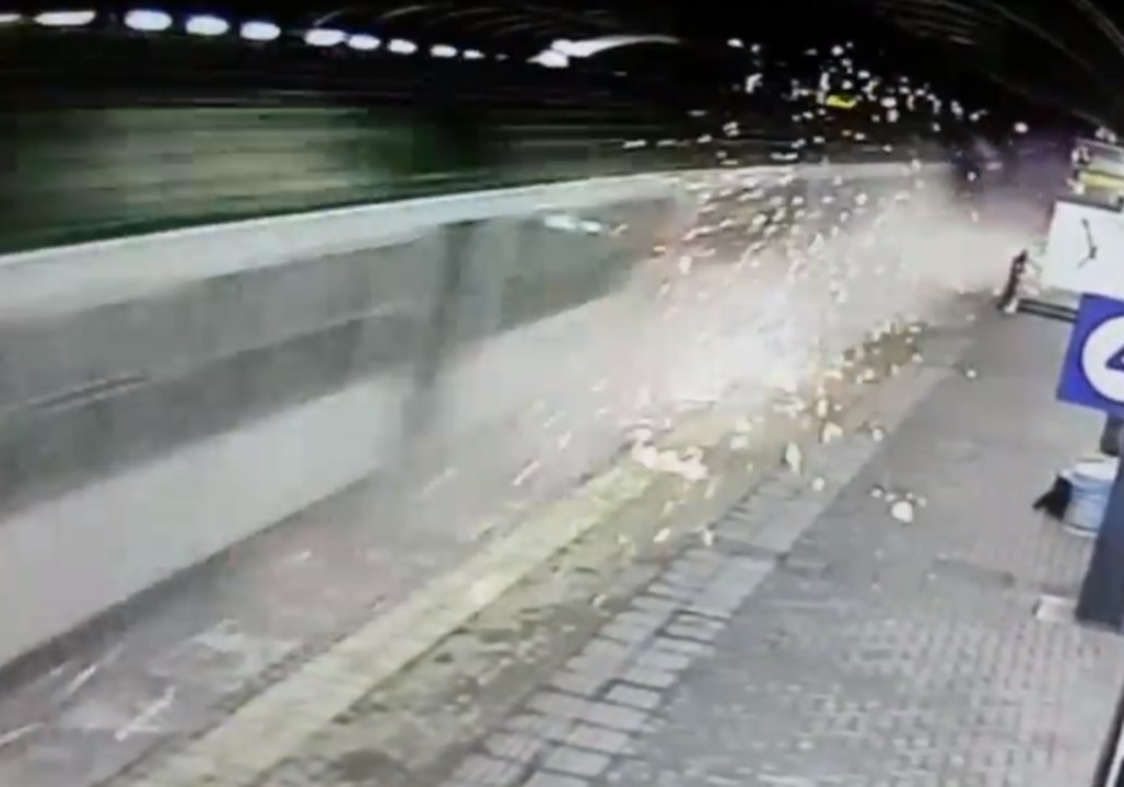 Footage Shows Commuter Train Hitting Platform Before Deadly Derailment in Milan