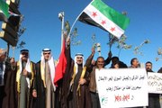 Suriyeliler, Afrin Operasyonuna Zeytin Dalları İle Destek Verdi