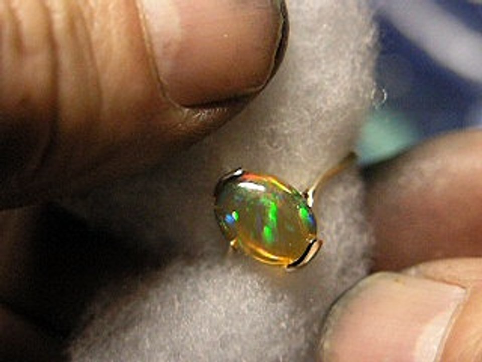 Ethiopian Opal Ring Ebay