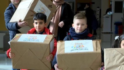 Minik Ellerden Hazırlanan Hediyeler Afrin'e Doğru Yola Çıktı