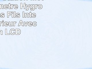 FLOUREON Station Météo Thermomètre Hygromètre sans Fils Intérieur  Extérieur Avec Ecran