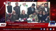 Malik Ahmad Khan & Rana Mashood Ahmed Khan Press Confrence || Zainab Kasur Case Part 01