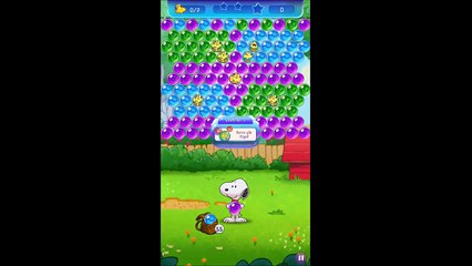 Snoopy Pop Bubble Shooter Level 1 by Jam City Gameplay #1